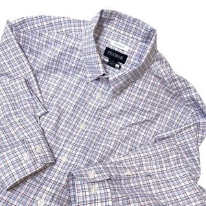 Jos. A Bank L Mens Tailored Fit 100% Cotton Plaid Button Down Long‎ Sleeve Shirt